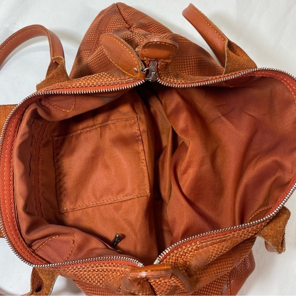 Longchamp Le Pilage Orange Monogram Tote Bag - Picture 9 of 11
